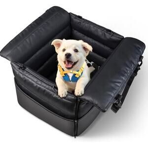 New Dog Car Booster Seat, Multi Function Pet Bed For Small Dogs up to 25lbs